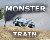 Monster con Carrocería de tren de GTA 5 Mod Porteado de GTA 5 Reemplaza a cualquier monster COMPATIBLE CON EL DUMPER, Colores primario y secundario intercambiables en carrocería, chasis y rines, con Luces adaptadas